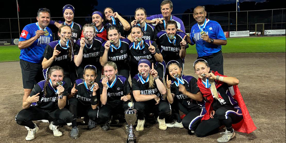 Die Wittenbach Softball Panthers holen ihren ersten internationalen Titel