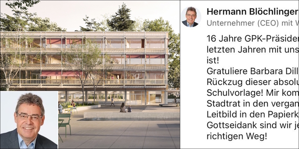 Hermann Blöchlinger auf LinkedIn: «Wie wenn der (alte) Stadtrat das Leitbild» weggeworfen hätte.