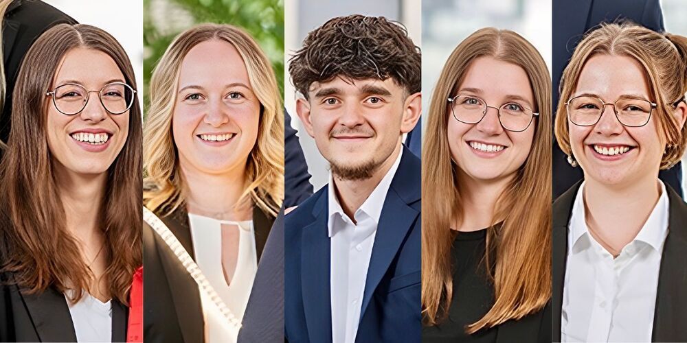 Ladina Indermaur (Rheineck), Riana Fausch (Marbach), Refik Bajramoski (Widnau), Ladina Indermaur (Rheineck), Sarina Wüst (Oberriet) und Jasmin Buschor (Altstätten)