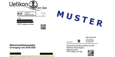 Muster des Stimmrechtsausweises