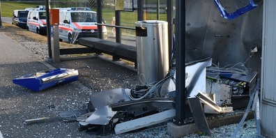 Gesprengter Ticketautomat Lütisburg