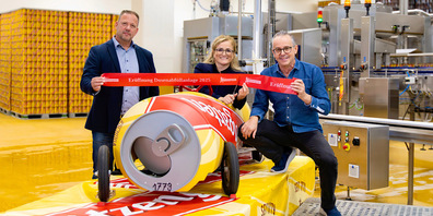 Verwaltungsrat Philipp Lämmlin, Stadtpräsidentin Maria Pappa und CEO Reto Preisig