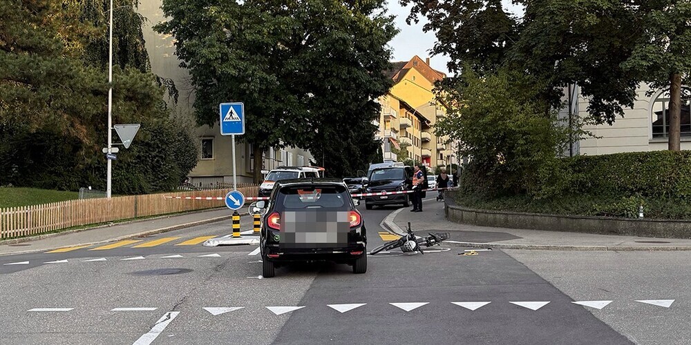 Die Unfallstelle bei der Verzweigung Buchentalstrasse/Lindenstrasse