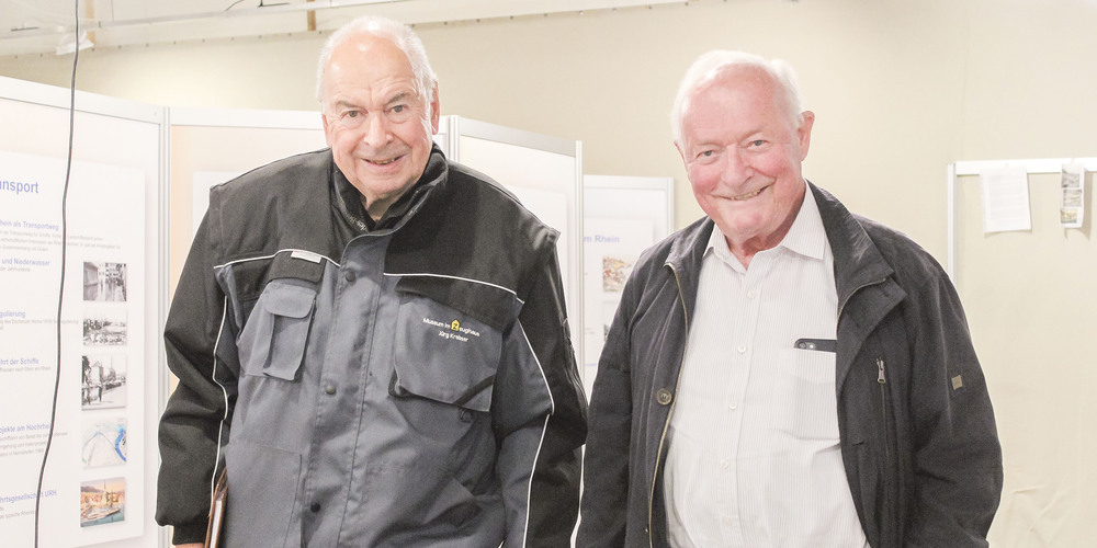 Jürg Krebser und Martin Huber (r.) blicken auf 20 Jahre Museum im Zeughaus zurück. Eine Zeit, in der sie viel mit den Mitgliedern des Vereins erleben und umsetzten konnten.