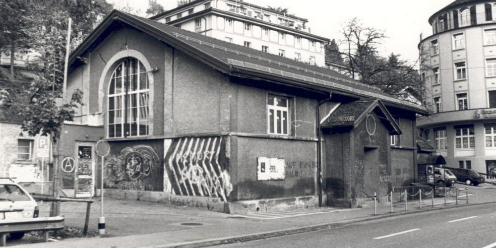 Die Grabenhalle vor dem Umbau 1984