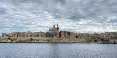 Frontdesk und Aufenthaltsraum der Sprachschule in Valletta. der Hauptstadt von Malta.