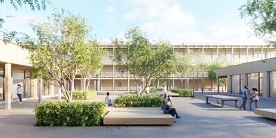 Im Frühjahr 2026 will das Bundesasylzentrum in diesen Neubau ziehen