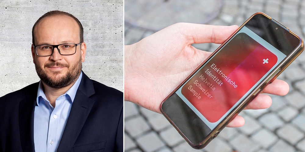Der Joner FDP-Kantonsrat Martin Stöckling (l.) sagt Ja zur e-ID, weil sie unser Leben einfacher mache und die Schweiz fit für die Zukunft halte.