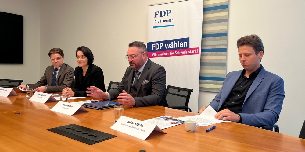 FDP Kanton St. Gallen teilt mit.