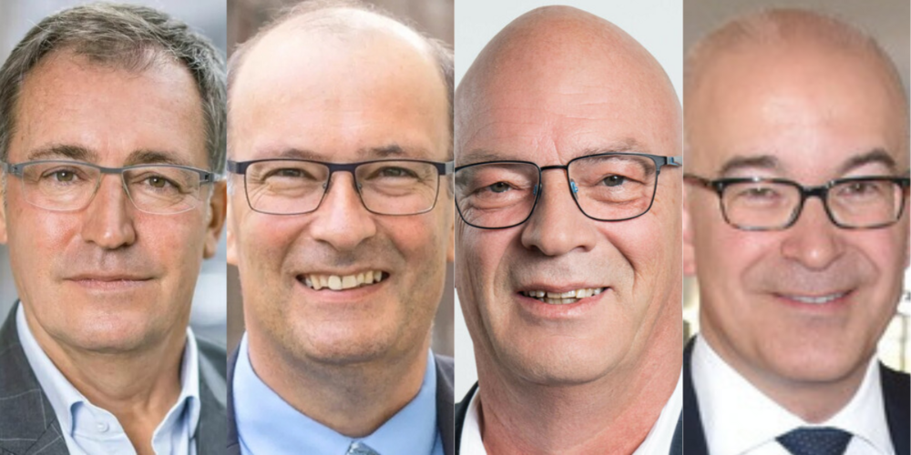 Roland Rino Büchel, Markus Ritter, Rolf Huber, Gregor Rutz