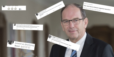 Regierungspräsident Bruno Damann erhält im Netz viel Lob, aber auch Kritik.