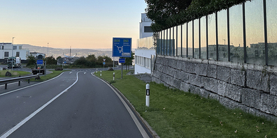 Der Unfallort: der Kreisel in Schindellegi.