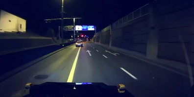 Die Geisterfahrt wurde von einer Dashcam festgehalten.