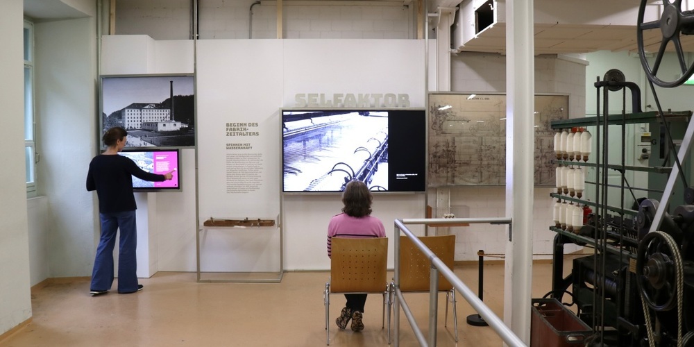 Der Fokus Spinnen gibt einen ersten Einblick in die geplanten Neuerungen der künftigen Dauerausstellung zu Textilindustrie und Wassernutzung.