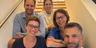 V.l.: Bernhard Bereiter, Sandra Catuogno (Präsidentin), Regula Aschwanden, Lea Lyss, Silvio Catuogno.