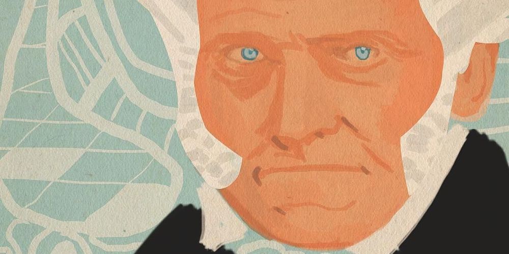 Arthur Schopenhauer (1788-1860) auf einem Bild von  Ecenur Sabak (ecenursabak.com)