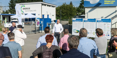 Zu den Highlights des Rundgangs zählt die Besichtigung einer Power-to-Gas-Anlage im Stadtgebiet.