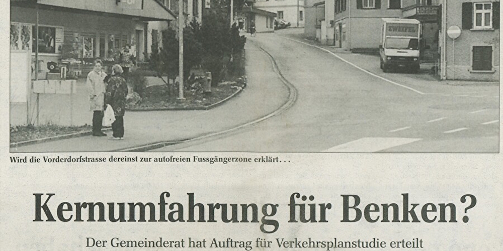 Eine vielversprechende Frage im «Gasterländer» vom 11. Juli 1996.