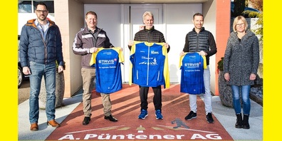 Von links: Matthias Löhrer (Präsident LC Uzwil), Rolf Raschle (Etavis Grossenbacher AG),  Alois Püntener (Alois Püntener AG),  Bernhard Gmür (Gmürdesign) und Christa Bommeli (Leitung OK Tenue Komitee LC Uzwil).