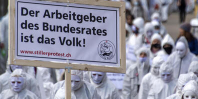 Mehrere Tausend Menschen protestierten in Liestal gegen die Corona-Massnahmen.