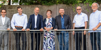 Auch im Gemeinderat gibt es Veränderungen: Markus Moser (dritter von rechts) gibt sein Mandat im Weisslinger Gemeinderat ab.