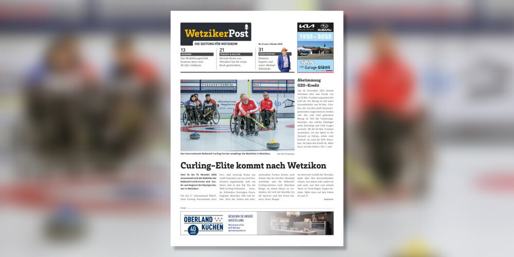 Die Wetziker Post Nr. 13 vom 3. Oktober 2025