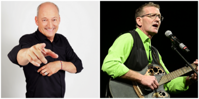 Cony Sutter und Fredy Schär bringen mit ihrem Programm «OhaLätz» das Publikum am Schmerkner Lachfestival zum Lachen.