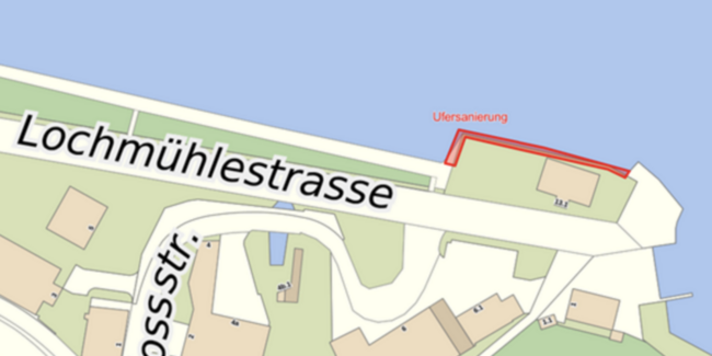 Sanierung der Uferverbauung in der Lochmühle