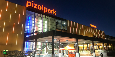 Wird komplett saniert: Das Einkaufszentrum Pizolpark in Mels.