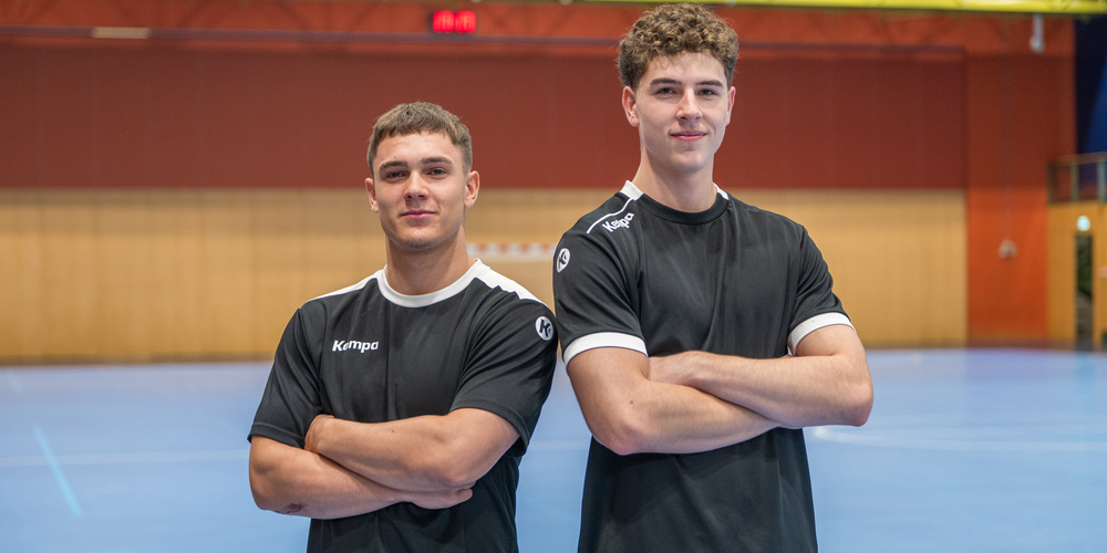 Nevio Niederer (links) und Gian-Lorin Alder in der Kreuzbleiche.