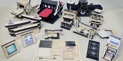 Das 4 × 4-System ermöglicht es, schnell und spielerisch verschiedene Drucktechniken auszuprobieren