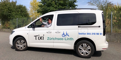 Topmotiviert auf dem Weg zum ersten Fahrgast.