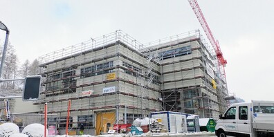 Der Neubau der Molkerei Forster macht grosse Fortschritte.