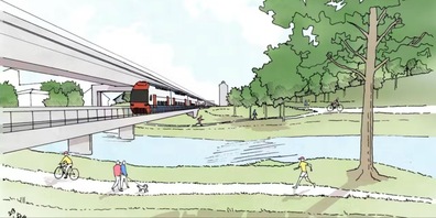 Das MehrSpur-Projekt ist das grösste des Bundes im Ausbauschritt bis 2035. Im Bild: Die geplante Bahnbrücke Neumühle in Winterthur.