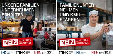 Zwei der IHK-Sujets