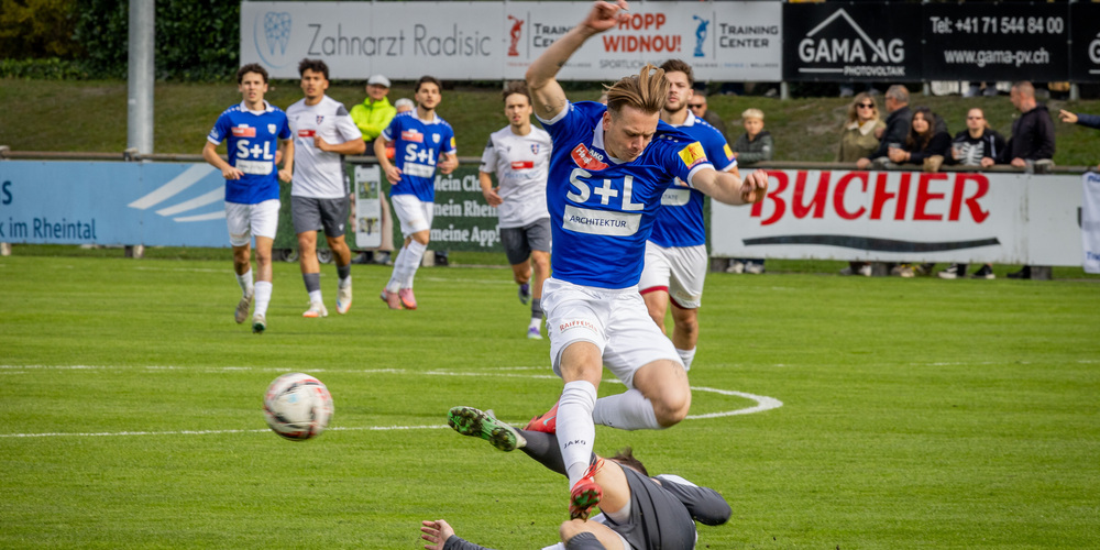 Lars Ivanusa war der auffälligste Widnauer an diesem Nachmittag. 