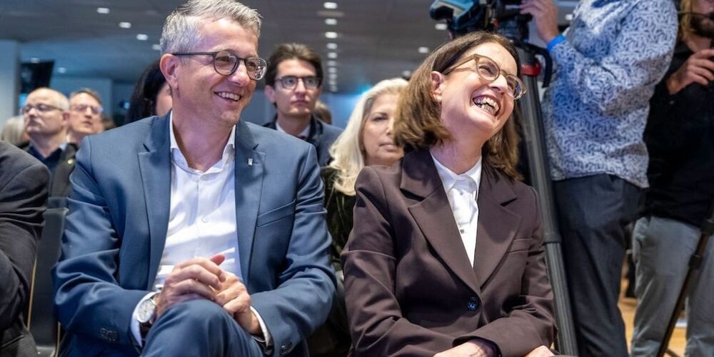 Zum ersten Mal in ihrer Geschichte wird die FDP Schweiz von einem Co-Präsidium geleitet: Benjamin Mühlemann und Susanne Vincenz-Stauffacher.