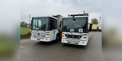 Eine kurze Verschnaufpause am Zoll in Konstanz – bevor es für die beiden Chauffeure weiter in die Ukraine geht.