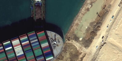 Das Containerschiff "Ever Given" könnte endlich befreit werden.