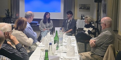 Lina Schadegg und Lorin Länzlinger gaben gerne Auskunft.