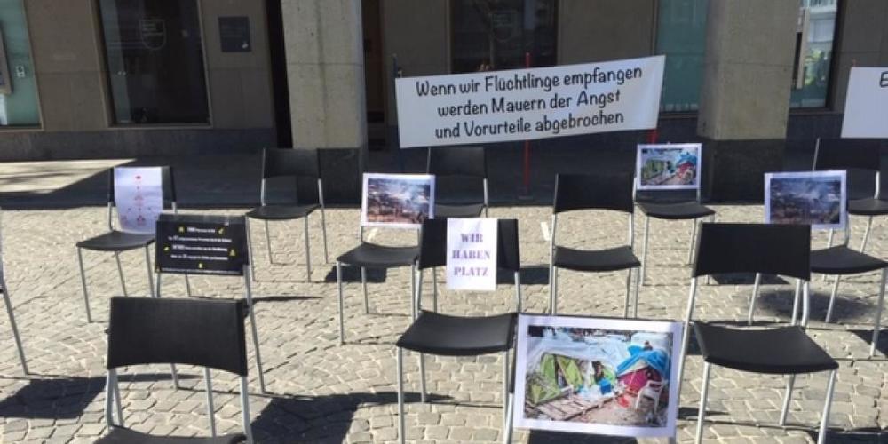 Das Solidaritätsnetz Ostschweiz wiederholte am Montag den «Oster-Appell» von 2020: Sie fordern, dass die Schweiz mehr Geflüchtete aufnimmt.