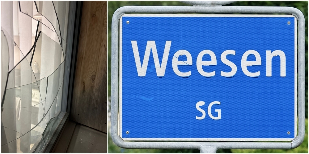 Die Täter verschafften sich durch eine eingeschlagene Scheibe Zutritt zu einem Weesner Geschäft.