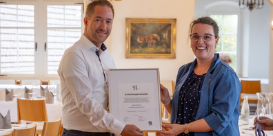 Gründungsmitglied Matthias Frei und Präsidentin Marina Hasler