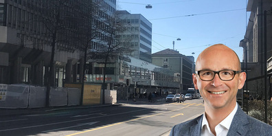 Stadtparlamentarier Stefan Keller (FDP) über die Sanierung der St.Leonhardstrasse.