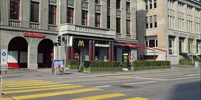 Der McDonald's am Bahnhof