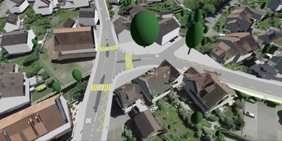 Die Rellikon-, Fällanden- und Zürichstrasse im Zentrum von Maur sollen mit der Sanierung sicherer und siedlungsverträglicher gestaltet werden.