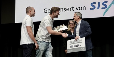 Die Gewinner des prestigeträchtigen Swiss Mountain Award: die Mantis Ropeway Technologies AG.