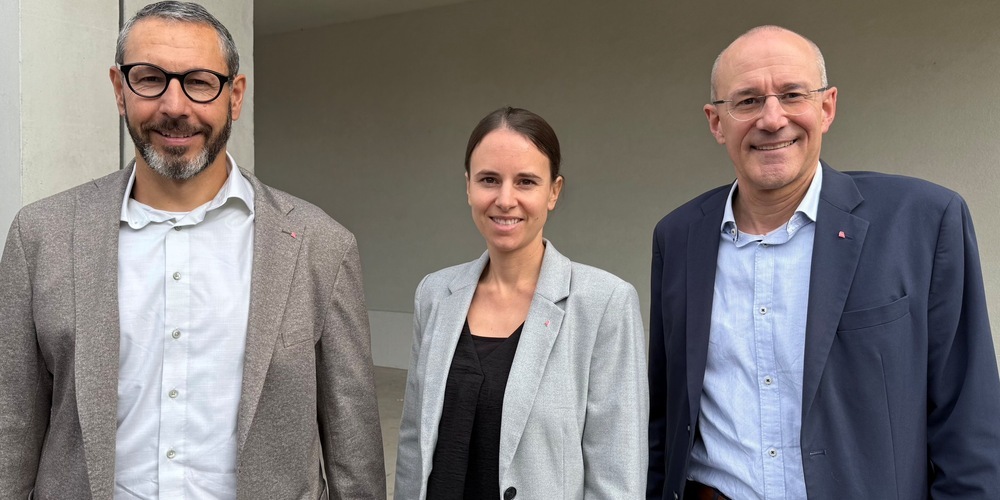 v.l.n.r.: Philipp Suter, Stadtschreiber / Anya Wernet, Stadtschreiber-Stv. / Mark Eberli, Stadtpräsident