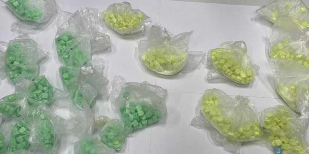 Die 1015 Ecstasy-Pillen waren fein säuberlich in Plastikbeuteln abgepackt.