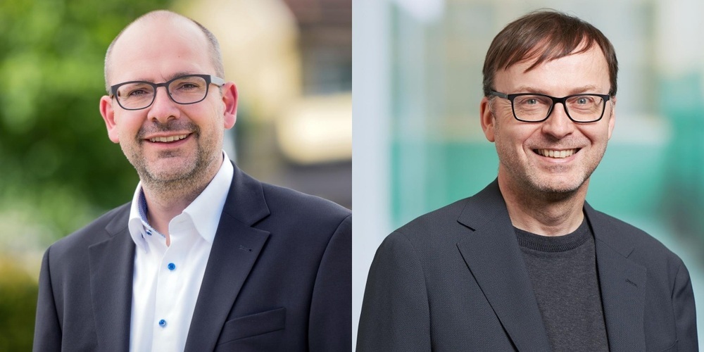 Die neuen Co-Verwaltungsdirektoren der ZHAW, Michael Bischofberger und Christian Gassner. 
